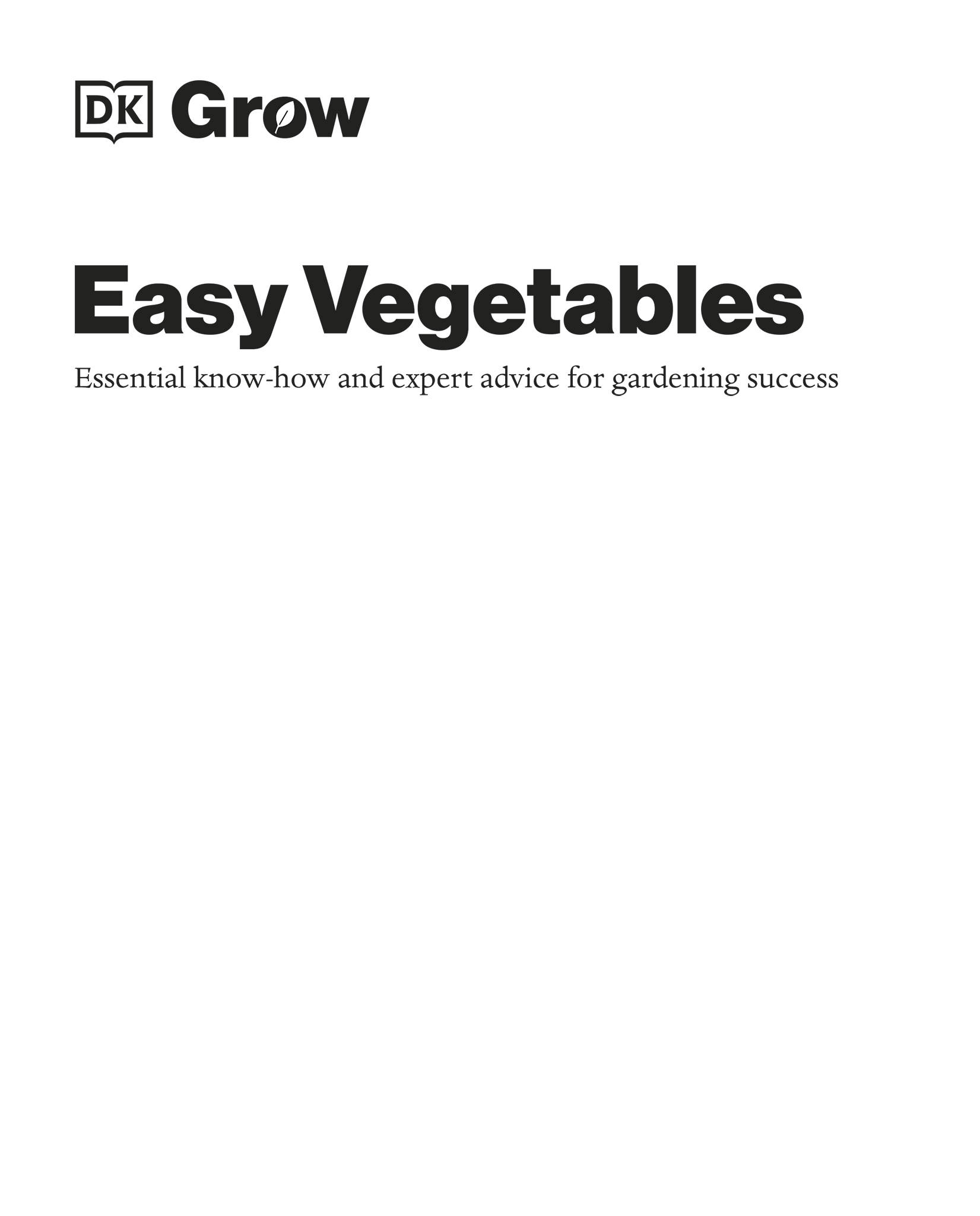 half title for Grow Easy Veg