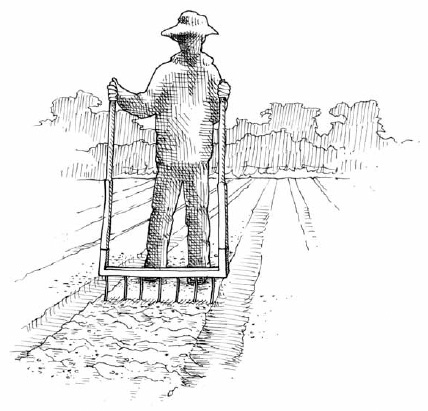 The broadfork is an essential and appropriate tool for the market garden given that it allows deep tillage of the soil while preserving the topsoil structure.