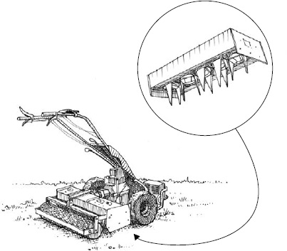 The rotary power harrow eliminates inversion of the different soil layers, which is useful in preventing dormant seeds from being worked up. Overall, it is a better bed preparation tool than a rotary tiller.