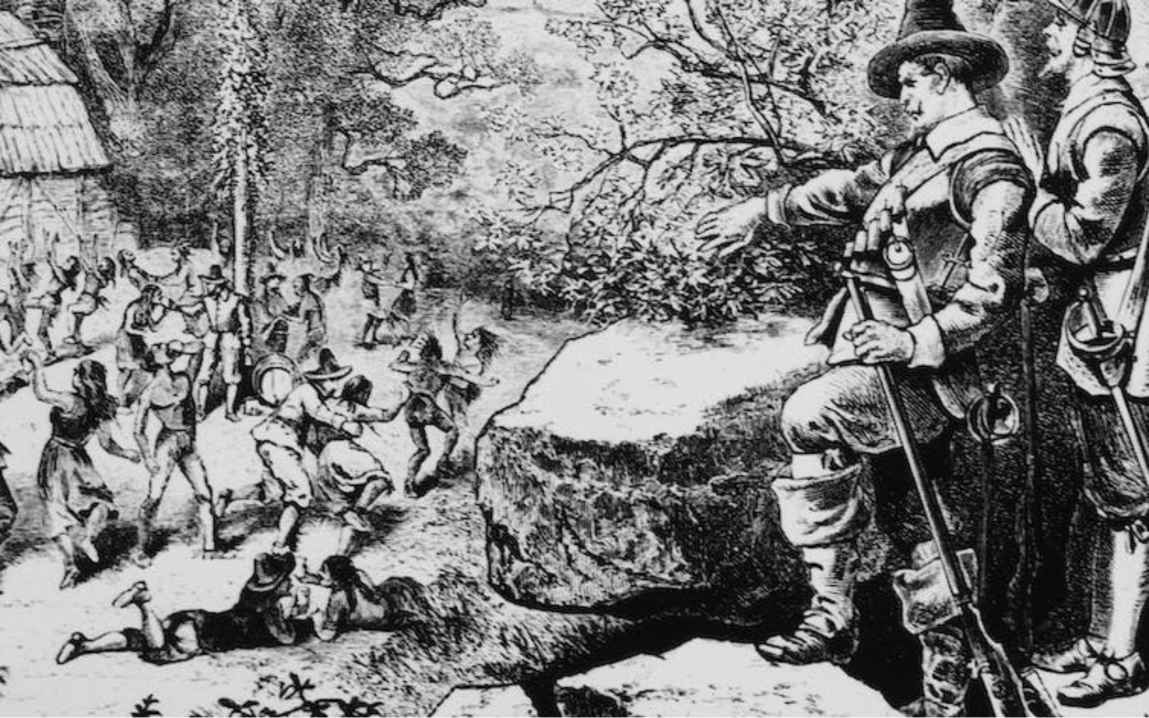 Progressive Charlestown: The Pilgrims' attack on a May Day celebration ...